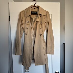GUESS Classic Beige Trench Coat